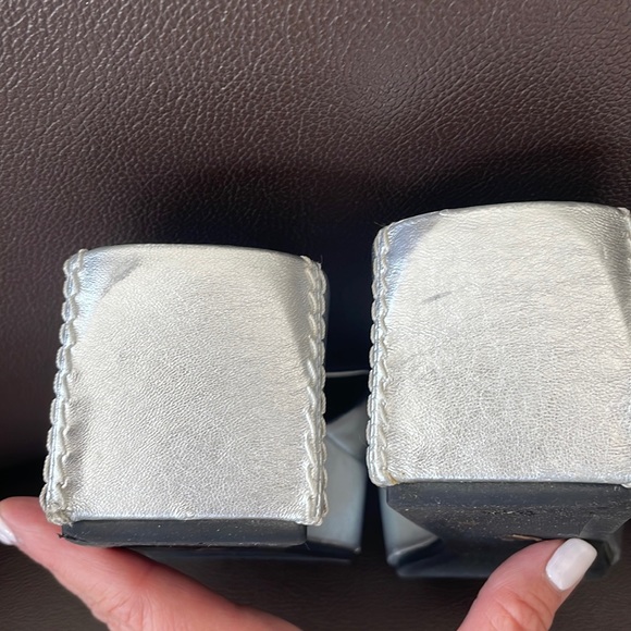 Metallic Slide Platform Sandals, Marc Fisher, 5M - Picture 7 of 7